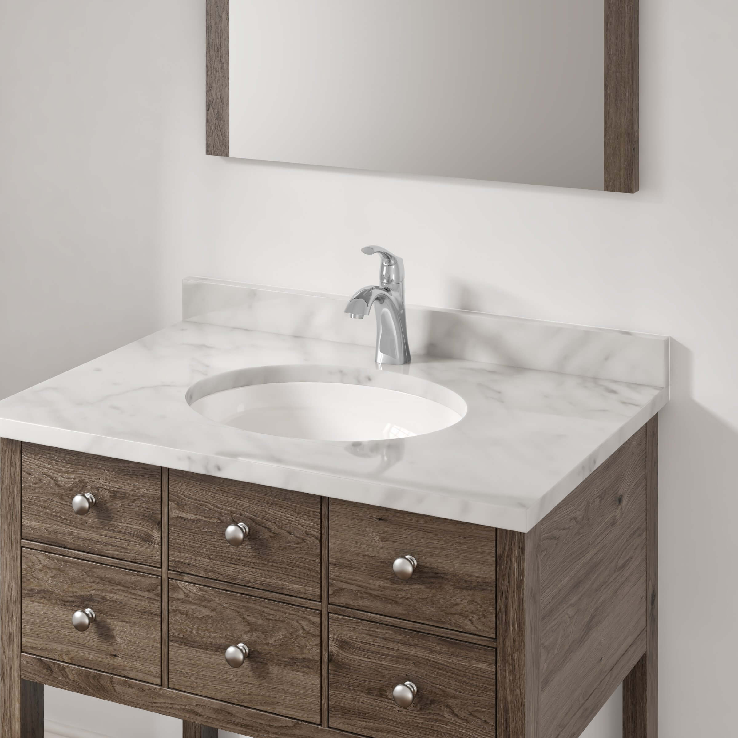 Single Handle 1-Hole Bathroom Faucet with Pop-up Drain in Chrome, A-6550-C - Image 5